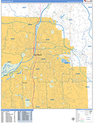 Grand Rapids Wall Map Basic Style 2026
